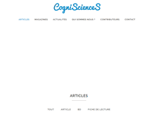 Tablet Screenshot of cognisciences.fr